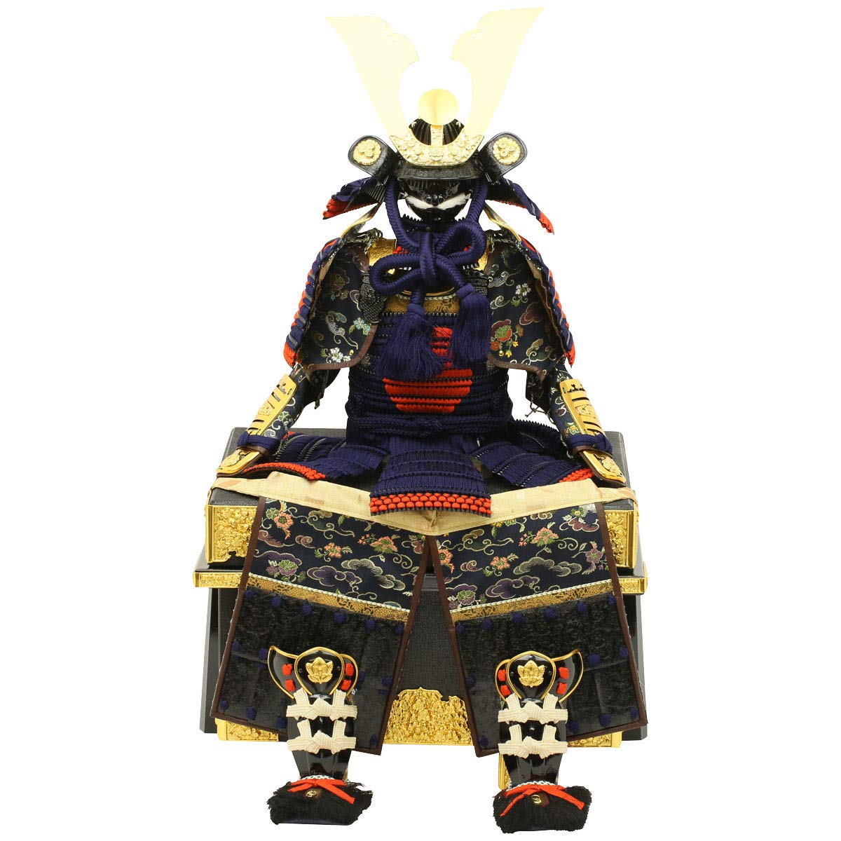 Amazon | 五月人形 鎧飾り 紺日の丸威 1/5 大越忠保作 武将甲冑 初節句
